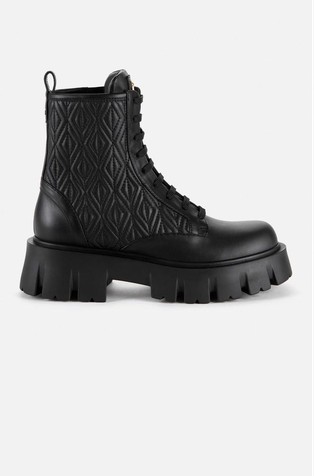 Gležnjače od nappa kože s logo pločicom