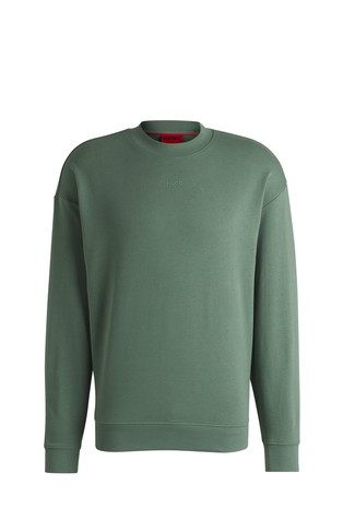 Pamučni pulover s frotirnom unutrašnjošću i otisnutim logotipom