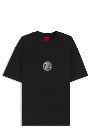 Majica od pamučnog jerseya s otiskom sprijeda i straga