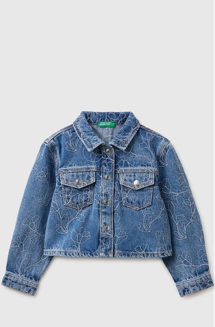 Embroidered denim jacket