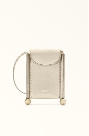 Mali kožni etui za kartice s metalnim sjajem