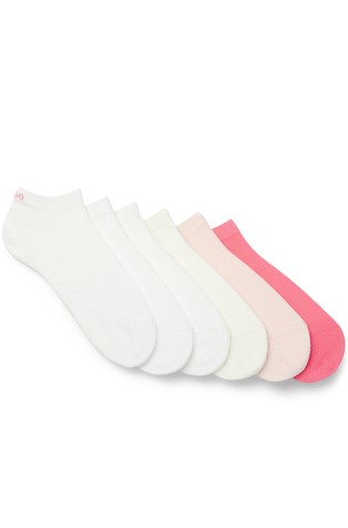 Six-pack of ankle socks in a cotton blend