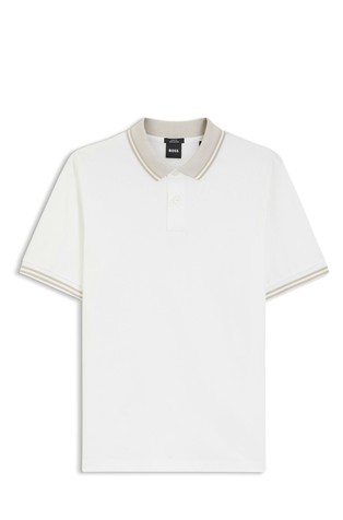 Slim fit polo majica od merceriziranog pamuka