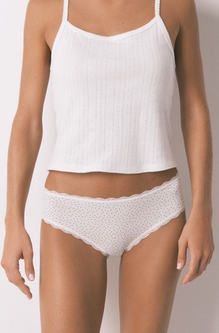 Classic floral print panty