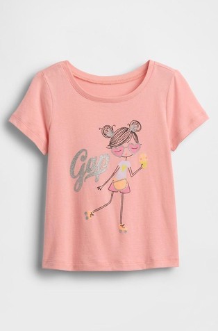 Majica kratkih rukava s otiskom za djecu djevojčice