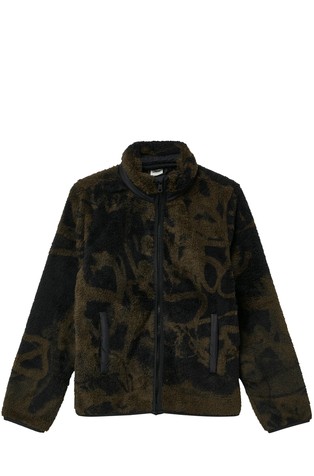 Čupava jakna s uzorkom