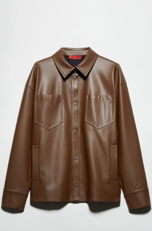 Košulja-jakna od umjetne kože