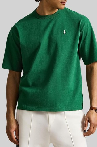 Relaxed fit majica kratkih rukava od jerseya