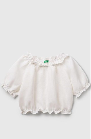 Cropped bluza s volančićima