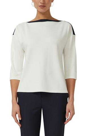 3/4 sleeved T-shirt with contrast insert