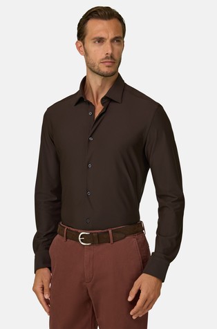 Slim Fit Stretch Nylon Shirt