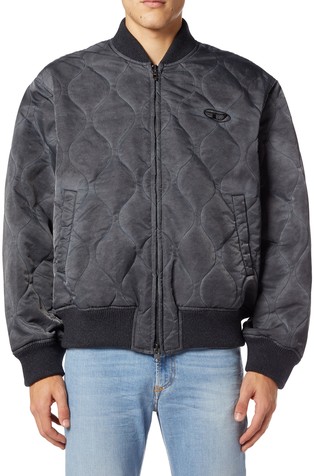 Quilted bomber jacket in nylon