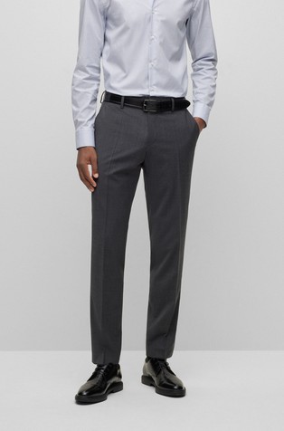 Elegantne slim fit hlače od mješavine vune