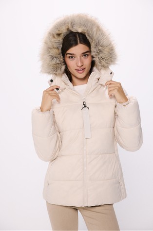 Water-repellent Sorona Aura padded jacket with hood