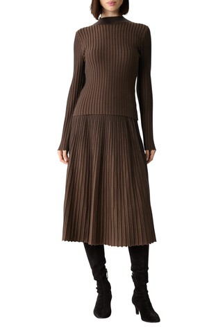 Rebrasto pleten pulover od mješavine viskoze