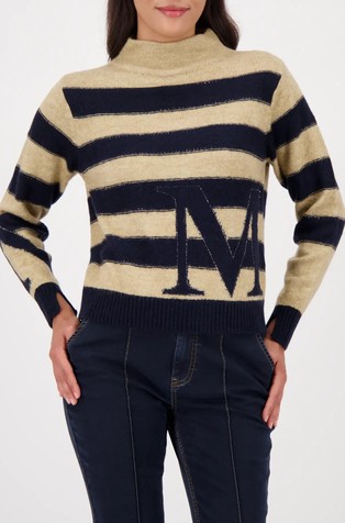 Striped knit jumper