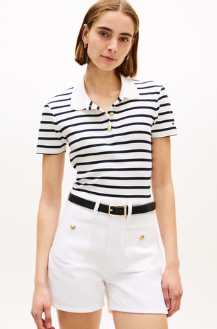 Slim Fit Short-sleeved Polo Shirt