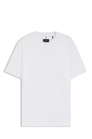 Porsche x BOSS pamučna majica kratkih rukava s pepita uzorkom