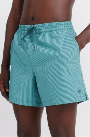 Striped seersucker swimwear