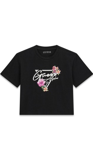 Boxy fit majica s cvjetnim trokutastim logotipom