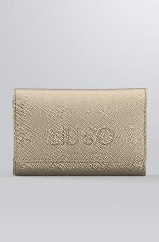 Metalno sjajni novčanik od teksturirane umjetne kože