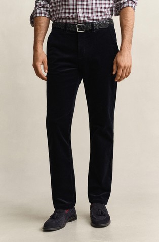 Regular fit baršunaste chino hlače