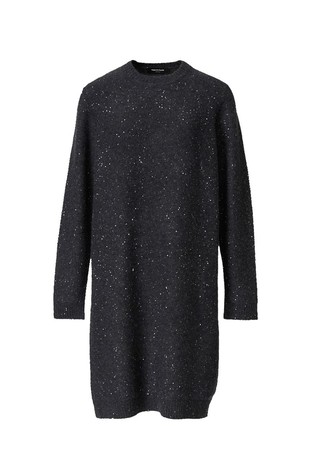 Pletena haljina od mješavine vune sa šljokicama