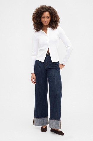 High Rise Wide-Leg Jeans
