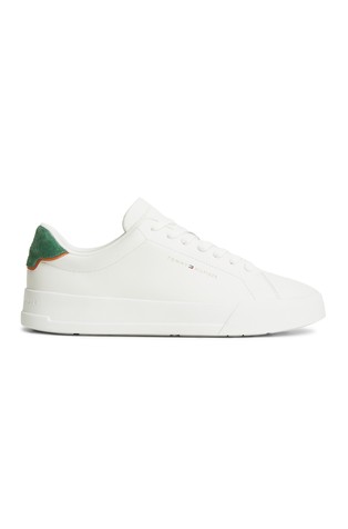 Logo Court Trainers in Leather