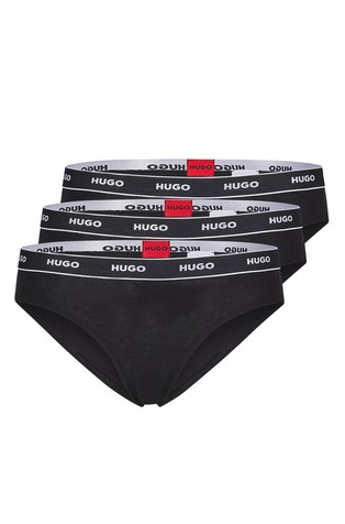 Paket 3 para pamučnih gaćica s logo obrubom