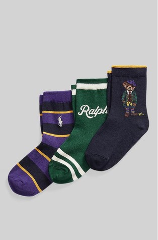 Polo Bear paket od 3 para čarapa