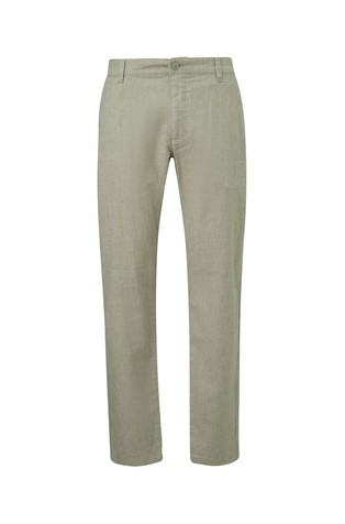Structured trousers in a cotton and linen blend