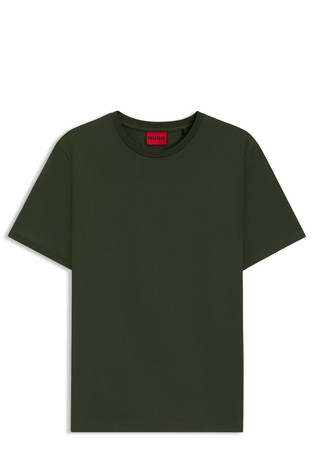 Slim fit majica kratkih rukava od merceriziranog pamuka