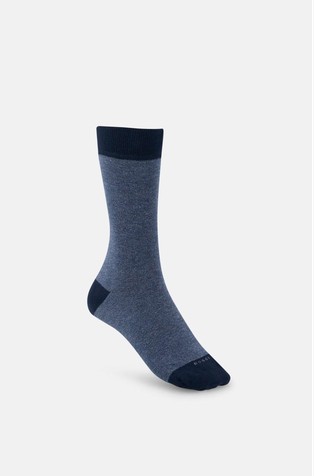 Short Socks Oxford Pattern Cotton Blend