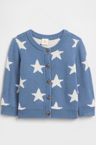 Kardigan za bebe s uzorkom