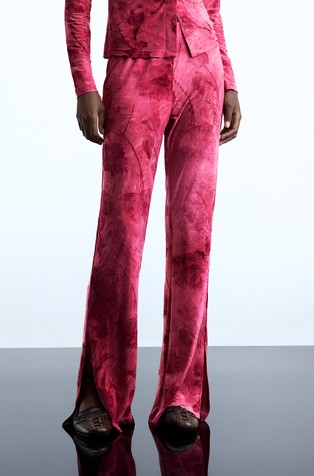 Pants with flowers