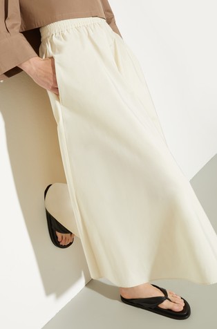 Taffeta corolla skirt