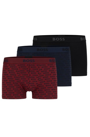 Paket od 3 para pamučnih bokserica s logo obrubom