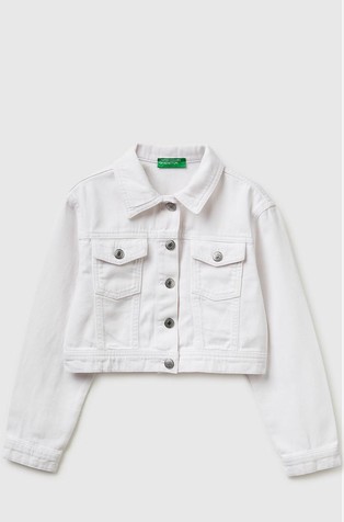 Cropped denim jacket