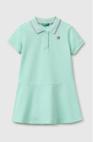 Haljina kratkih rukava s polo ovratnikom