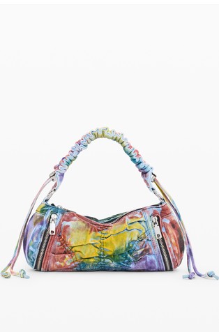 Printed arty denim bag