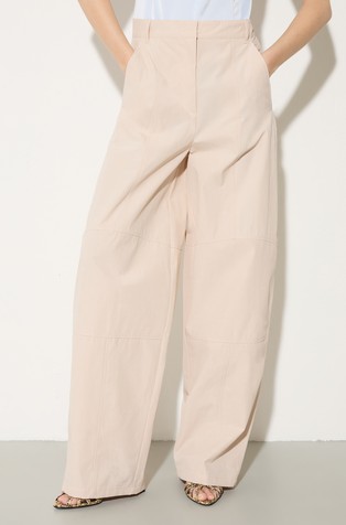 Oversized barrel-leg trousers