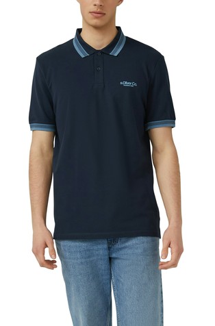 Piké polo majica s kontrastnim detaljima