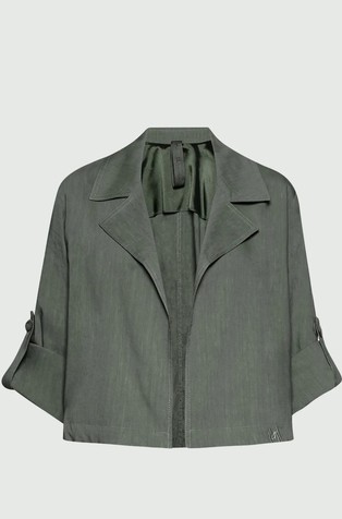 Monochrome kratka jakna od mješavine viskoze