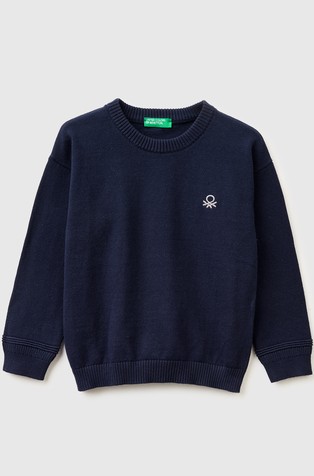 Organic cotton crew neck sweater