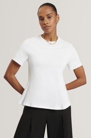 Majica kratkih rukava s naborima na donjem rubu