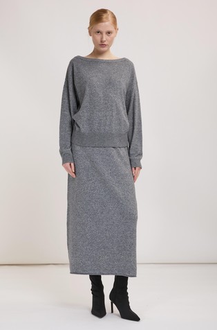 Loose fit pleten pulover