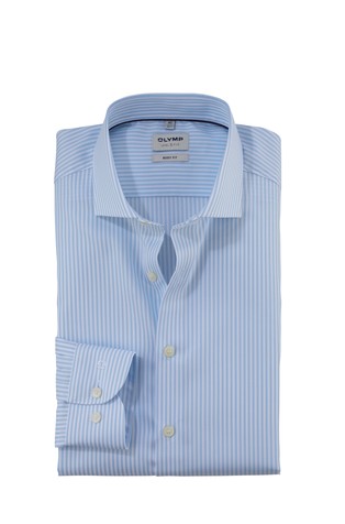 Level Five body fit striped business shirt