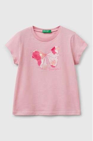 Majica s otiskom i šljokicama