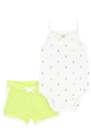 2-dijelni komplet - bodi s naramenicama i kratke hlače